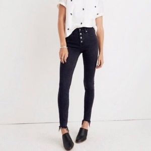 Madewell High-Rise Skinny Jeans Berkeley Black 29 Tall